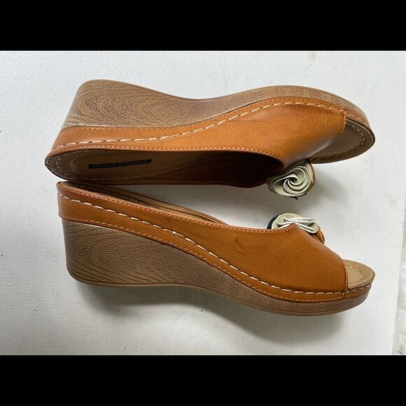 Good Choice Sydney wedge tan sandals SZ9 - Picture 3 of 8